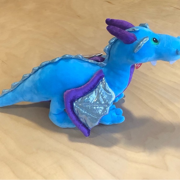 NWT Aurora Legendary Friends Blue and Purple Dragon Plush Toy. - Picture 4 of 8